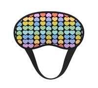 Rainbow of Love Premium Eye Mask â€“ Soft Satin Sleep Mask with Full-Print Front Design, 100% Polyester Shade Eye Cover for Travel, Meditation, Yoga & Night Rest