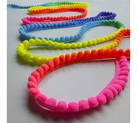Rainbow Ombre Mini Pom Pom Bobble Trim - Sold by The Meter