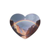 Rainbow Over Canyon Print 4Pcs Lavender Scent Hanging Lightweight Car Scent for Car Bedroom Wardrobe Bathroom