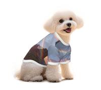 Rainbow Over Canyon Print Pet Clothes - Cotton T-Shirts Soft Breathable Pet Apparel for Small,Medium and Large Dogs and Cats