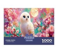 Rainbow Owls Jigsaw Puzzles Puzzle for Adults Kids. 1000 Piece Great Gifts Challenge Toy Educational Games Home Decoration for Educational Games Gifts 52x38cm/1000pcs