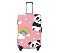 Rainbow Panda Elastic Travel Luggage Cover Suitcase Protector, Print Suitcase Baggage Cover Anti-Scratch