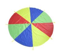 Rainbow Parachute Toy Tent Game with Handle for Activities Children Parent Gymnastic Cooperative Play Outdoor Sports Curriculum