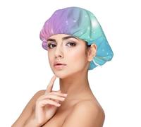 Rainbow Pastel,Adult's Satin Sleeping Cap - Women's Elastic Sleep Bonnet, Adjustable Overnight Hair Cover