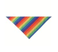 Rainbow Pattern Dog Cat Neckerchief Colorful Collar Scarf Pet Birthday Supply Dog Bandana Soft Triangular
