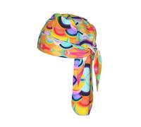 Rainbow pattern Print Cycling Headwrap Under Helmet Skull Cap Sweat Wicking Quick Dry for Patriotic Event Gift