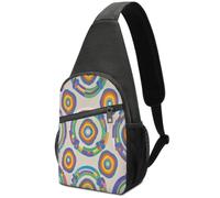 Rainbow Pattern Sling Bag Crossbody Bags Chest Bag