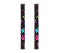 Rainbow Paw Print 2Pcs Refrigerator Door Handle Covers, Dog Footprint Kitchen Appliance Handle Cover for Fridge Microwave Stove Oven Dishwasher Decor