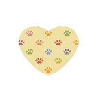 Rainbow Paws Print 4Pcs Lavender Scent Hanging Lightweight Car Scent for Car Bedroom Wardrobe Bathroom