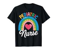 Rainbow Pediatric Nurse PICU Peds Nurse Animal For Women T-Shirt