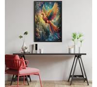 Rainbow Phoenix 1000 Piece Jigsaw Puzzle for Adults Animals And Plants Long Weekend Project Satisfying Challenge No Duplicate Pieces for Hobbyists 1000 PCS