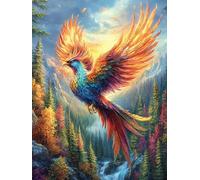 Rainbow Phoenix 300 Pieces Premium Jigsaw Puzzle Animal Pets Adult Jigsaws Educational Challenge Mental Exercise Wall Art Winter Thick Cardboard 300 PCS