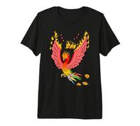Rainbow Phoenix Fire Bird Premium T-Shirt