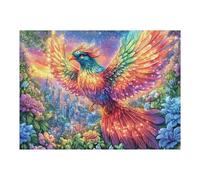 Rainbow Phoenix Over City 500-piece Jigsaw Puzzle Set Family Puzzle Lovers Brain Training Indoor Game Family Game Night Summer Gift Durable Board 500 PCS