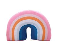 Rainbow Pillow for Girls 13.78inch Arch-shaped Decorative Rainbow Throw Pillow Plush PP Cotton Stuffed Cushion for Sofa Chair Bed, As Shown Rainbow Throw Pillow Rainbow Pillows Rainbow Cushion Rainbow