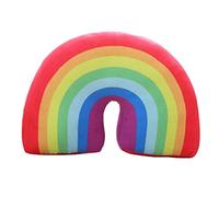 Rainbow Pillow for Girls 13.78inch Arch-shaped Decorative Rainbow Throw Pillow Plush PP Cotton Stuffed Cushion for Sofa Chair Bed Red Rainbow Cushion Rainbow Pillows Rainbow Throw Pillow Rainbow Pillo