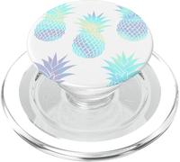 Rainbow Pineapple Pattern White PopSockets PopGrip for MagSafe