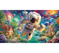 Rainbow-Plane-Crash-Chaos 1000 Piece Jigsaw Puzzle for Adults - Recycled Cardboard Decoration 38x52cm/1000pcs