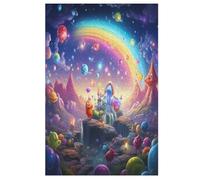 Rainbow Planet Jigsaw Puzzles, Wooden Puzzle Gift for Adult Toys for Adults Educational 1000 for Kid Teen Age 12 Toy 78×53cm