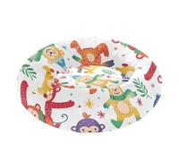 Rainbow Playful Apes Pet Dog Beds Warm & Cozy Calming Bed for Extra Small Size Pets Sleeping XS