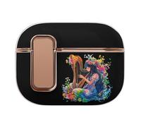 Rainbow Playing Harp Gay Bluetooth Headset Case Earphone Protective Cover with Magnets Lock Compatible with Airpods Pro 2