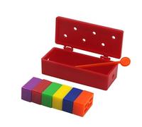 Rainbow Prediction Brick - Magic Prop for Predictions, Colorful PVC Blocks, Ideal for Magic Shows and Kids, 6.3x2.6cm