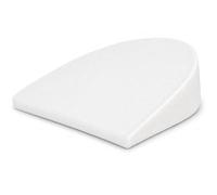 Rainbow Pregnancy Wedge Pillow for Sleeping, Maternity Support Pillow for Belly, Back, Legs & Hips, Compact Side Sleeper Cushion with Soft Velvet Cover & High Density Foam, Grey (White, 60 x 33 x 7.5)