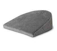 RAINBOW Pregnancy Wedge Pillow for Sleeping, Maternity Support Pillow for Belly, Back, Legs & Hips, Compact Side Sleeper Cushion with Soft Velvet Cover & High Density Foam, Grey (Grey, 70 x 33 x 7.5)