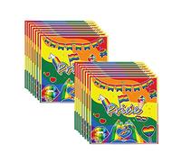 Rainbow Pride Serviettes Soft Napkins 33x33cm,24pcs Colorful LGBT Art Party Paper Napkins Disposable,Beverage Luncheon Decorative Paper Napkins,Rainbow Party Napkins 2ply for Kid Rainbow Party Napkin