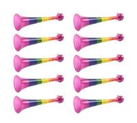 Rainbow Pride Vuvuzela - Pack of 10-27cm Long Noisemaker in Rainbow Colours - Perfect Accessory for Pride Month, Pride Marches and Pride Events