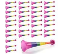 Rainbow Pride Vuvuzela - Pack of 40-27cm Long Noisemaker in Rainbow Colours - Perfect Accessory for Pride Month, Pride Marches and Pride Events