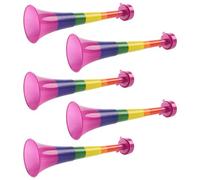 Rainbow Pride Vuvuzela - Pack of 5-27cm Long Noisemaker in Rainbow Colours - Perfect Accessory for Pride Month, Pride Marches and Pride Events