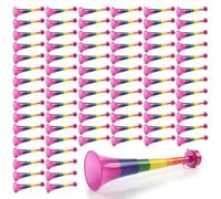 Rainbow Pride Vuvuzela - Pack of 80-27cm Long Noisemaker in Rainbow Colours - Perfect Accessory for Pride Month, Pride Marches and Pride Events