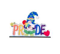 Rainbow Pride Wooden Sign | Lgbt Gay Pride Sign - Exquisite Wood Sign Rainbow Decoration, Creative Stylish Garden Sign for Home, Table, Shelf