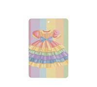 Rainbow Princess Dress Car Air Freshener | 4 Pcs Hanging Scented Cards Fragrance Scented Cards For Car