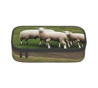 Rainbow Printing Business Office Storage Bag Pencil Case Pencil Case Makeup Cosmetic Bag, Lambs And Sheep, Taglia Unica