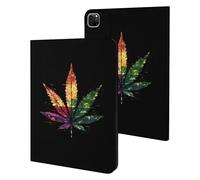 Rainbow Proud LGBTQ Flag Weed Funny Tablet Cases Multi-Viewing Angels Trifold Stand Case Compatible with iPad Series