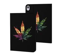 Rainbow Proud LGBTQ Flag Weed Funny Tablet Cases Multi-Viewing Angels Trifold Stand Case Compatible with iPad Series