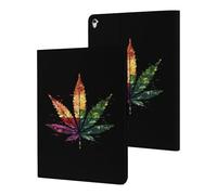 Rainbow Proud LGBTQ Flag Weed Funny Tablet Cases Multi-Viewing Angels Trifold Stand Case Compatible with iPad Series