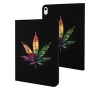Rainbow Proud LGBTQ Flag Weed Funny Tablet Cases Multi-Viewing Angels Trifold Stand Case Compatible with iPad Series