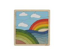 Rainbow Puzzle for Kids | 25 Pieces Wooden Jigsaw Puzzle | Learning Toy and Gift for Boys Girls Ages 3 Years and Above