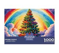Rainbow Puzzles 1000 Pieces Age 14+ for Adults Natural Scenery Whimsical Challenge Perfect for Relaxation Home Decoration 100% Recycled Cardboard 38x26cm/1000pcs