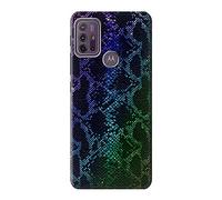 Rainbow Python Skin Graphic Print Case Cover For Motorola Moto G10 Power