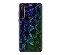 Rainbow Python Skin Graphic Print Case Cover For Motorola Moto G8 Power