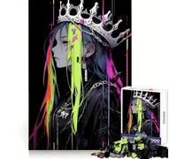 Rainbow Queen Anime Girl Jigsaw Puzzles for Adults 1000 Piece Smart Game Relaxing Fun Pattern Assembly Cherished Gift (50x75cm)
