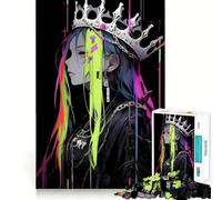 Rainbow Queen Anime Girl Jigsaw Puzzles for Adults 1000 Piece Smart Game Relaxing Fun Pattern Assembly Cherished Gift (50x75cm)