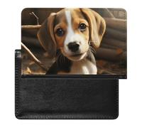 Rainbow Rabbit Passport Holder Slim Travel Wallet RFID Blocking Card Case Cover Passport Cover Protector Essentials with Credit Card Slots for Women/Men, Cute Beagle, One Size, Modern