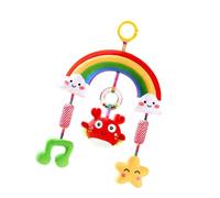 Rainbow Rattle Baby Crib Mobile with Soothing Sounds for Infant Sensory Development Toy Baby Crib Mobile Toy