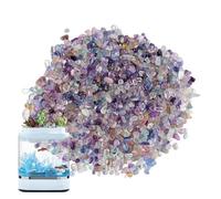 Rainbow Raw Stone Raw Rainbow Natural Crystal Decorative Stones Meditation | Home Decoration Stone, Multi-functional Portable Natural Rocks for Living Room, Bur