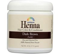 Rainbow Research Henna Hair Color and Conditioner, Dark Brown, 4 Ounce